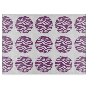 Zebra Print Polka Dots Cutting Board Schneidebrett