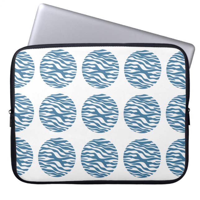 Zebra Print Polka Dots Electronics Sleeve (Vorderseite)