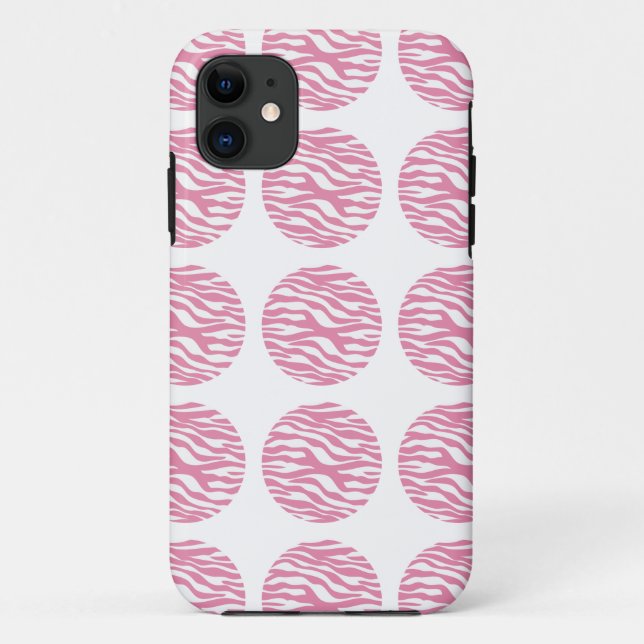 Zebra Print Polka Dots iPhone 5 BT Fall Case-Mate iPhone Hülle (Rückseite)