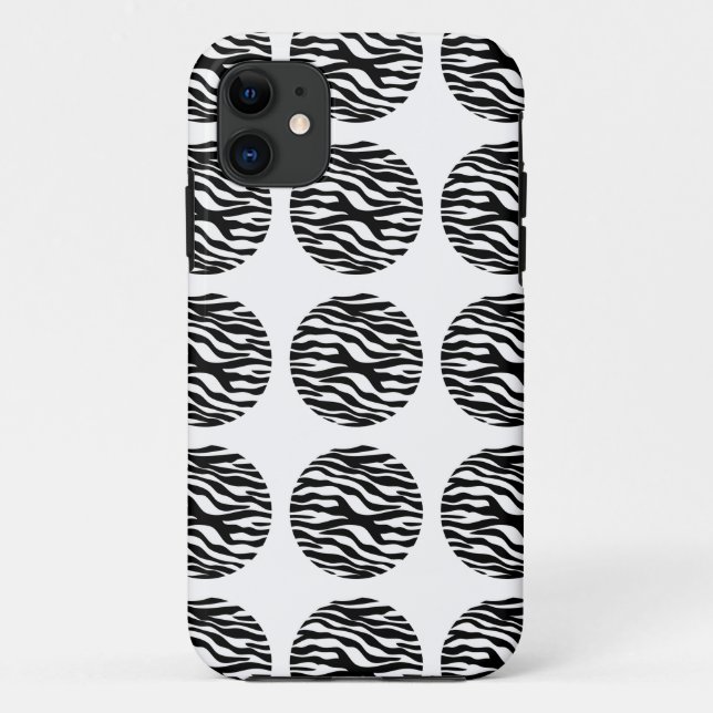 Zebra Print Polka Dots iPhone 5 BT Fall Case-Mate iPhone Hülle (Rückseite)