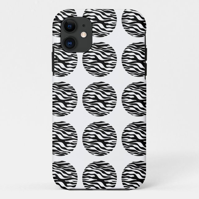 Zebra Print Polka Dots iPhone 5 Tough Xtreme Fall Case-Mate iPhone Hülle (Rückseite)