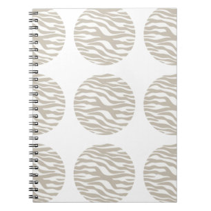 Zebra Print Polka Dots Notebook Notizblock