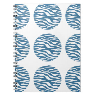 Zebra Print Polka Dots Notebook Notizblock