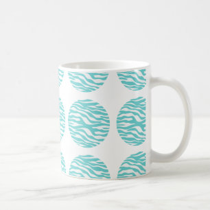 Zebra Print Polka Dots Tasse