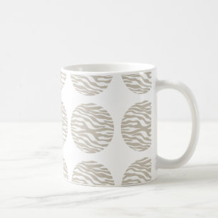 Zebra Print Polka Dots Tasse