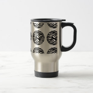 Zebra Print Polka Dots Travel Mug Reisebecher