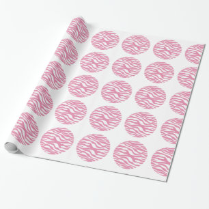 Zebra Print Polka Dots Wrapping Paper Geschenkpapier