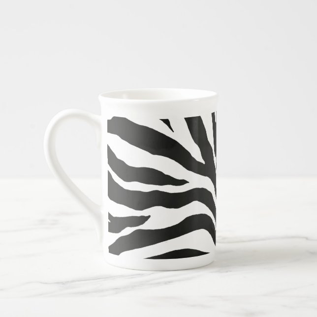 Zebra Print Prozellantasse (Links)