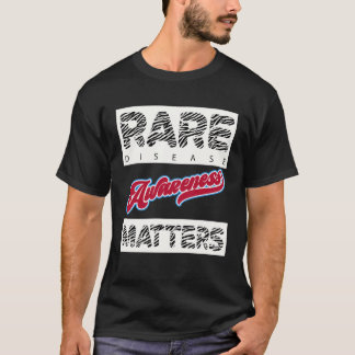 Zebra Print Rare Disease Awareness Matters Tri blo T-Shirt