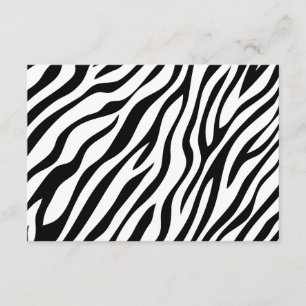 Zebra Print Reply Cards RSVP Karte