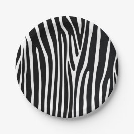 Zebra Print Safari Tierpapiere Teller