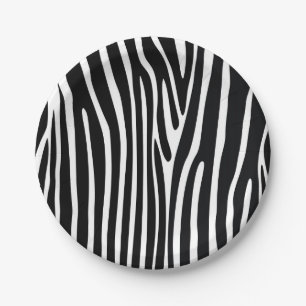 Zebra Print Safari Tierpapiere Teller
