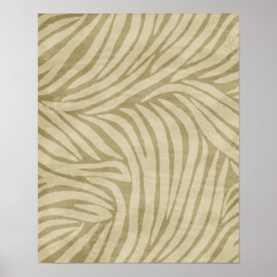Zebra Print Sand Poster