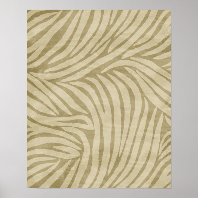 Zebra Print Sand Poster (Vorne)