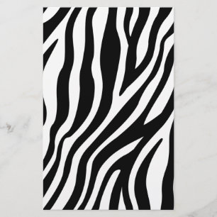 Zebra Print Schwarz-Weiß Streifen Muster Flyer