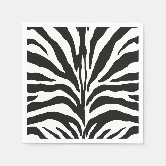 Zebra Print Serviette (Vorderseite)