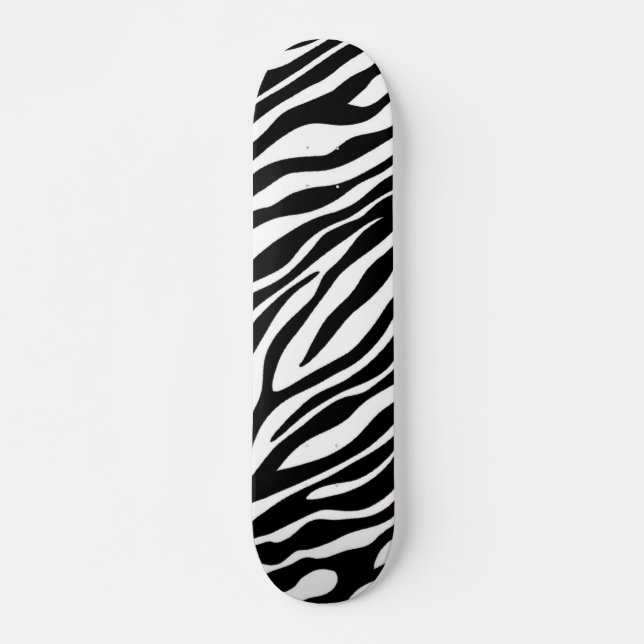 Zebra Print Skateboard (Vorne)