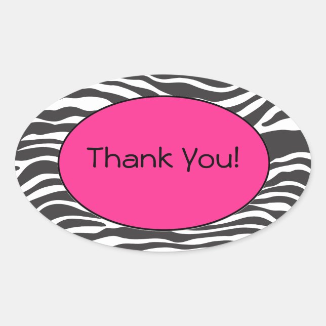 Zebra Print Sticker (Vorderseite)
