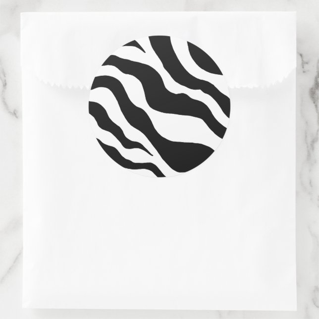 Zebra Print Stickers (Tasche)