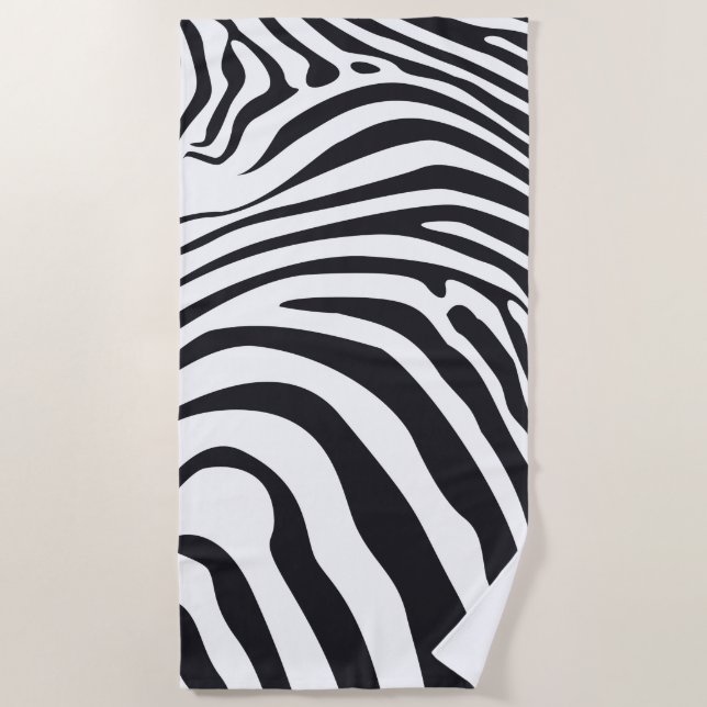 Zebra Print Strandtuch (Vorderseite)