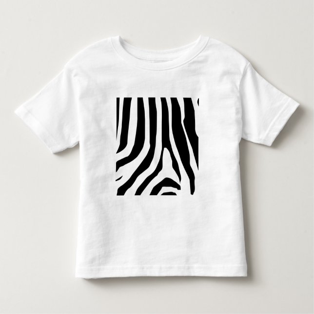 Zebra Print Stripes Muster Kleinkind T-shirt (Vorderseite)