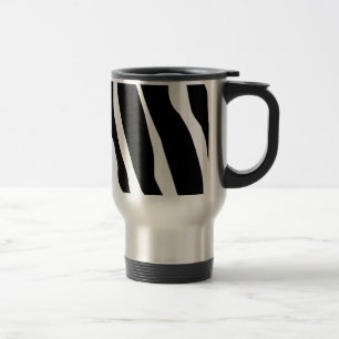 Zebra Print Stripes Muster Reisebecher