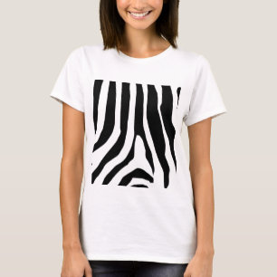Zebra Print Stripes Muster T-Shirt