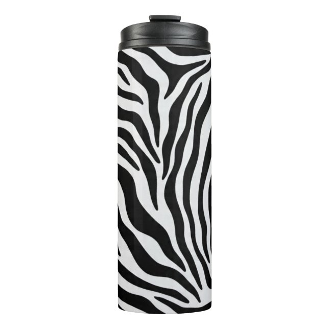 Zebra print thermal tumbler thermosbecher (Vorderseite)
