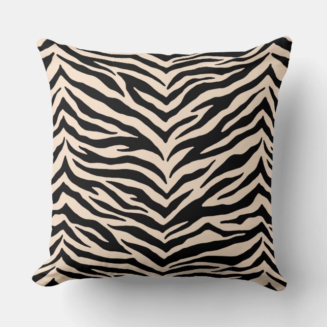 Zebra Print Throw Kissen (Vorderseite)