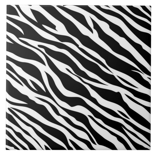 Zebra Print Tile Fliese (Vorderseite)