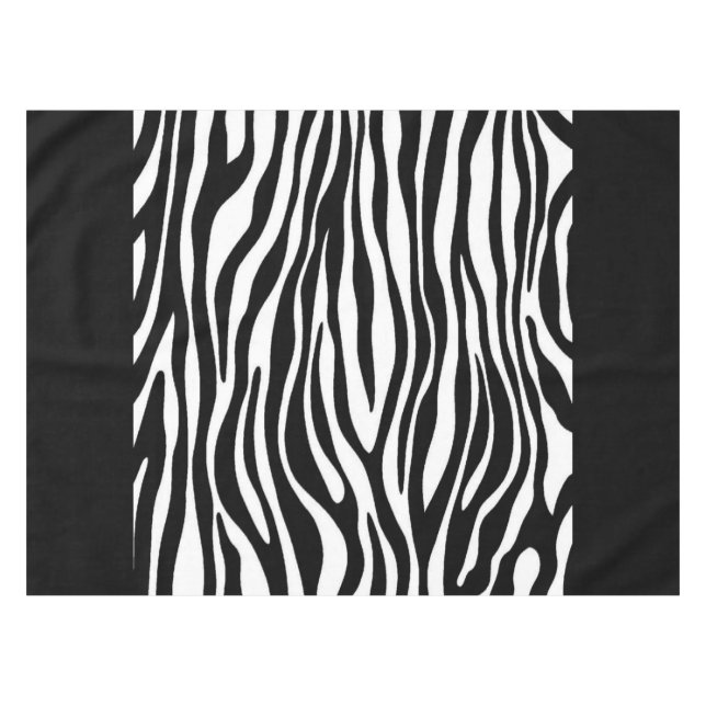 Zebra Print Tischdecke (Vorderseite (Horizontal))