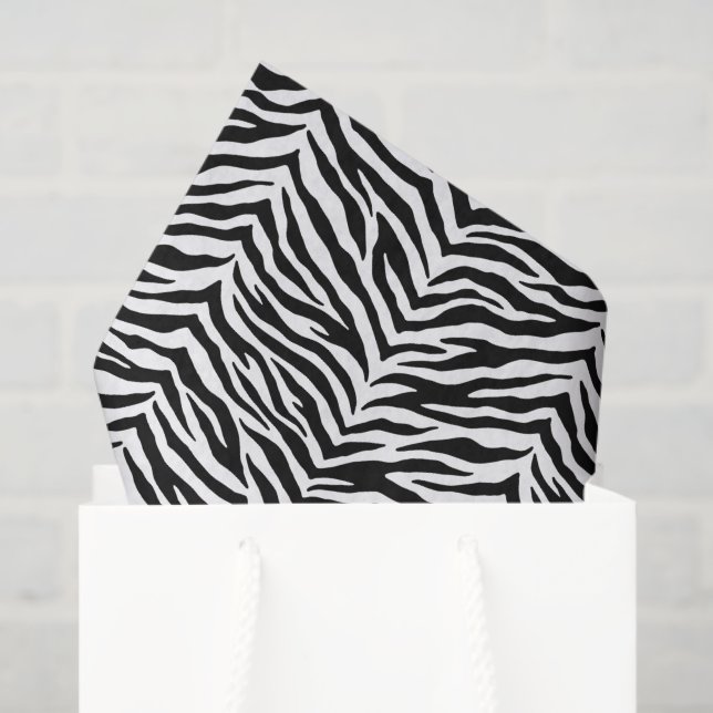 Zebra Print Tissue Paper Seidenpapier (Geschenktüte)