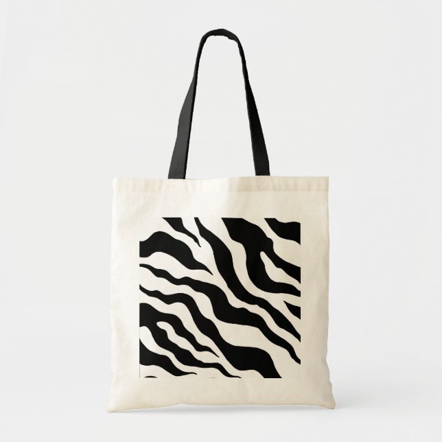 Zebra Print Tote Bag Tragetasche (Vorne)