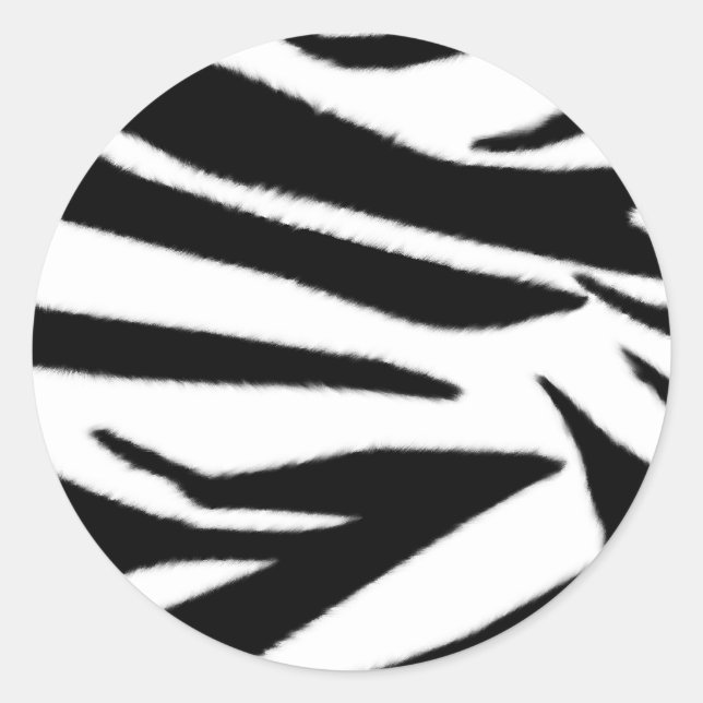 Zebra Print Umschlag Aufkleber Sticker (Vorderseite)