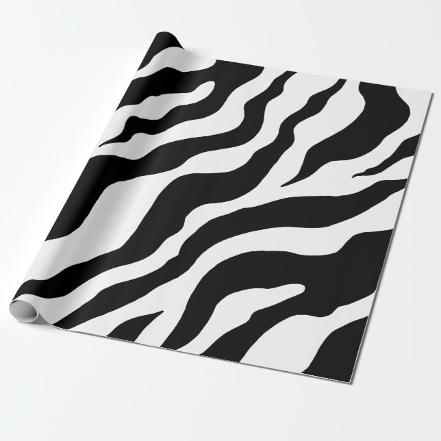 Zebra Print Wrapping Paper  Geschenkpapier (Ungerollt)