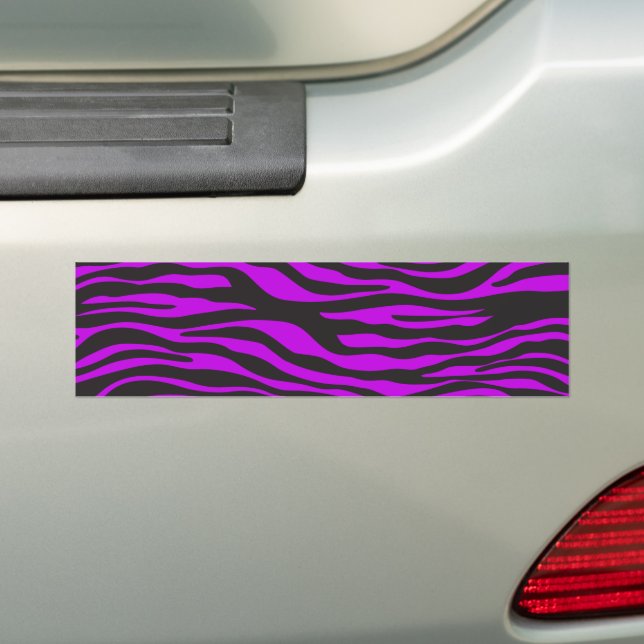 Zebra Print, Zebrastreifen, Lila Zebra, Dschungel Autoaufkleber (Auf Auto)