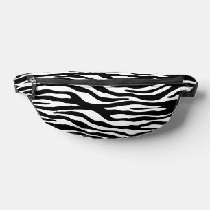Zebra Print, Zebrastreifen, schwarz und weiß Bauchtasche