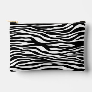 Zebra Print, Zebrastreifen, schwarz und weiß Zubehörtasche
