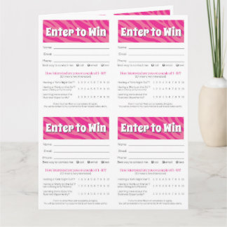 Zebra Printable Vendor Slips – Editable Download Karte