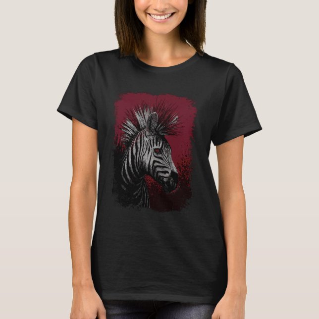 Zebra Punk T-Shirt (Vorderseite)