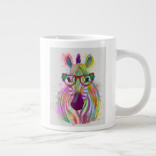 Zebra Rainbow Splash Jumbo-Tasse