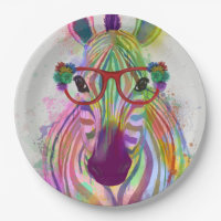 Zebra Rainbow Splash