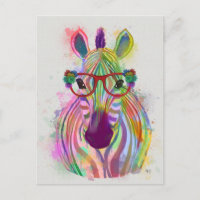 Zebra Rainbow Splash