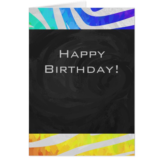 Zebra Rainbow und White Print (Vorne)