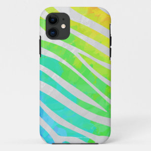 Zebra Rainbow und White Print Case-Mate iPhone Hülle