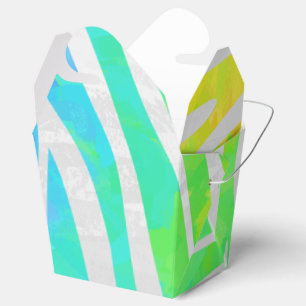 Zebra Rainbow und White Print Geschenkschachtel