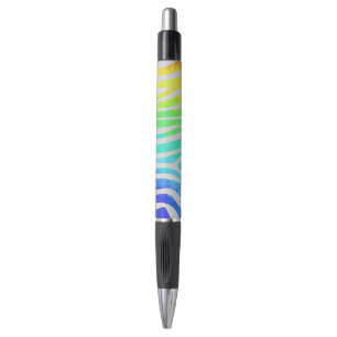 Zebra Rainbow und White Print Kugelschreiber