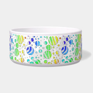 Zebra Rainbow und White Print Napf
