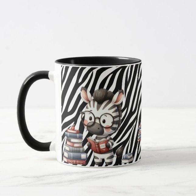 Zebra Reading Bücher. Tasse (Links)