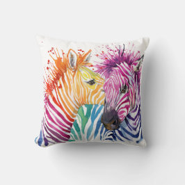Zebra-Regenbogen-Kissen Kissen